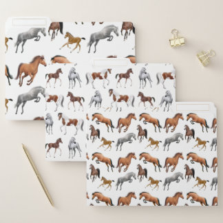 I Love Horses File Folders