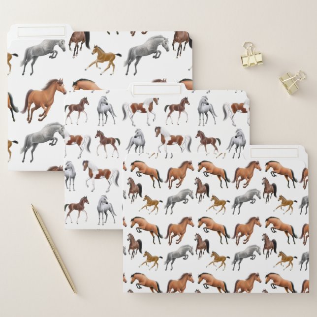 I Love Horses File Folders (Set)