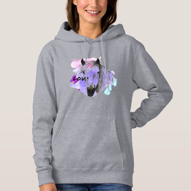 I love Horses  Hoodie (Front)