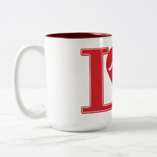 I love Horses, Love Horses Two-Tone Coffee Mug