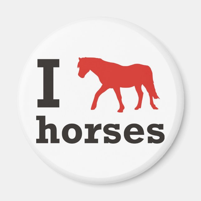 I love Horses Magnet (Front)