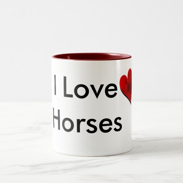 I Love Horses Mug (Center)