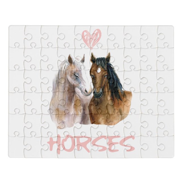 I Love Horses Portrait Jigsaw Puzzle (Puzzle Horizontal)