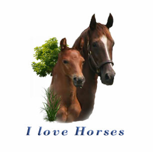 I love horses statuette