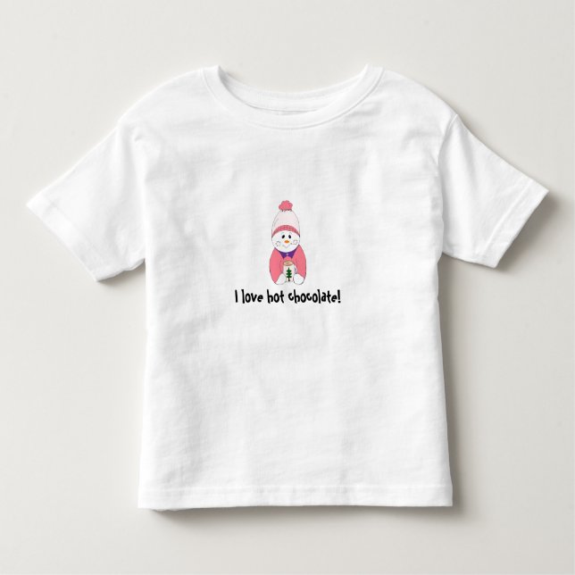 I love hot chocolate! - toddler t-shirt (Front)