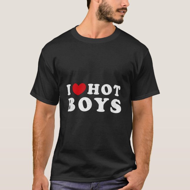 I Love Hot I He Hot T-Shirt (Front)