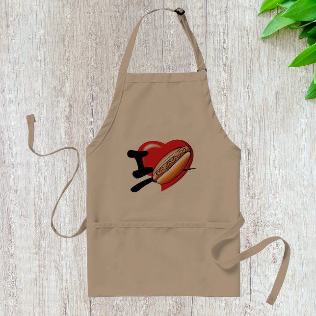I Love Hotdogs Apron (Creator Uploaded)