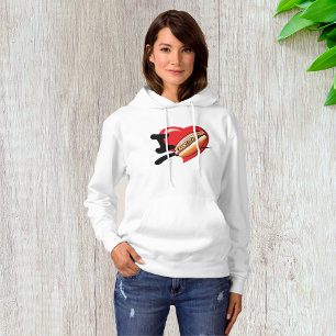 I Love Hotdogs Womens Hoodie