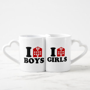 I Love Hotel Boys Coffee Mug Set