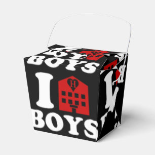 I Love Hotel Boys Favor Boxes