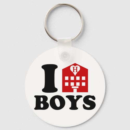 I Love Hotel Boys Keychain