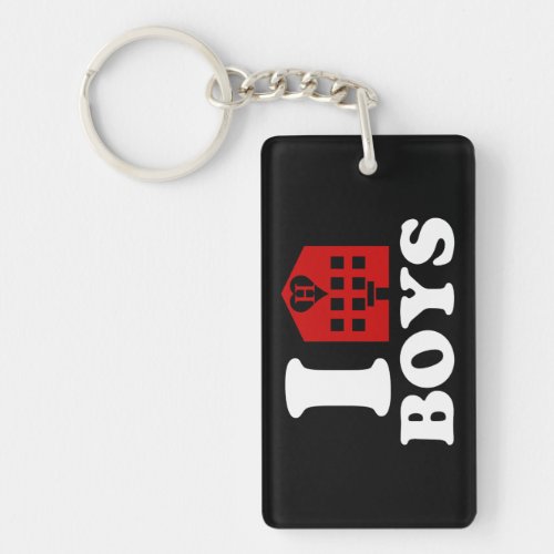 I Love Hotel Boys Keychain