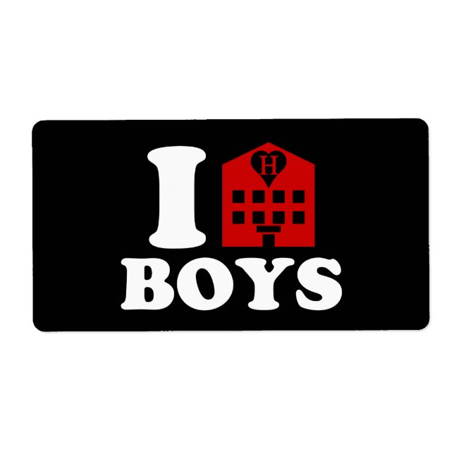 I Love Hotel Boys Label (Front)