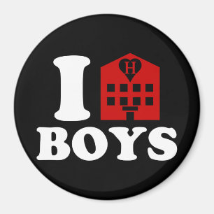I Love Hotel Boys Magnet