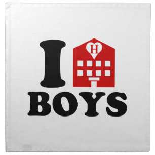 I Love Hotel Boys Napkin