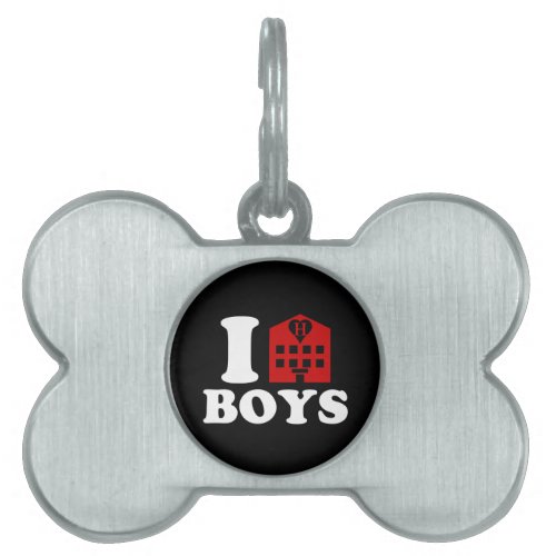 I Love Hotel Boys Pet Tag