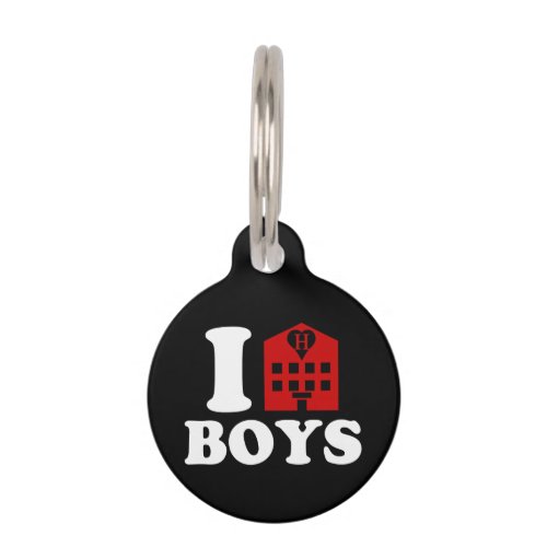 I Love Hotel Boys Pet Tag