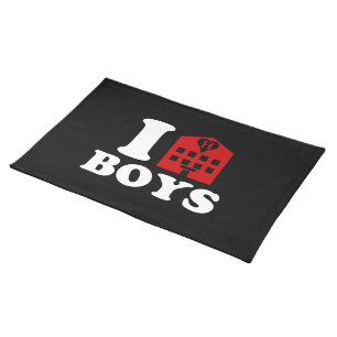 I Love Hotel Boys Placemat