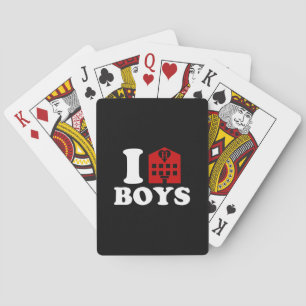 I Love Hotel Boys Poker Cards