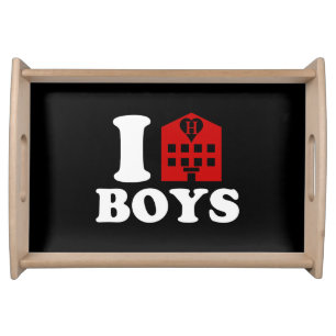 I Love Hotel Boys Serving Tray