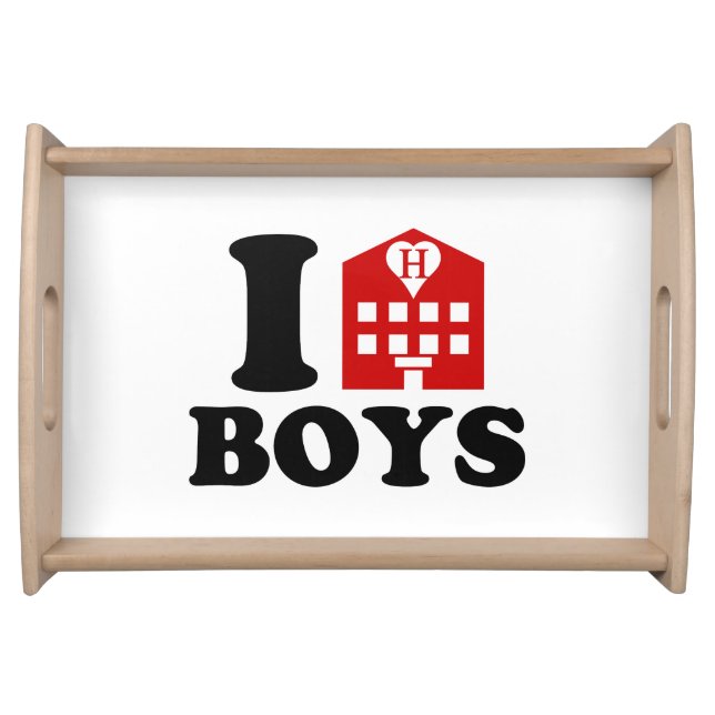 I Love Hotel Boys Serving Tray (Front)