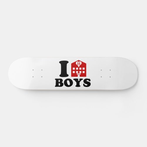 I Love Hotel Boys Skateboard Deck