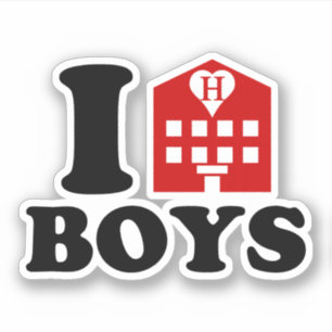 I Love Hotel Boys Sticker