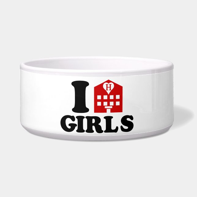 I Love Hotel Girls Bowl (Front)