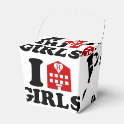 I Love Hotel Girls Favor Boxes