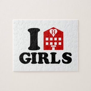 I Love Hotel Girls Jigsaw Puzzle