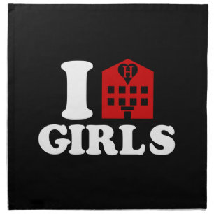 I Love Hotel Girls Napkin