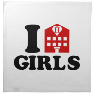 I Love Hotel Girls Napkin