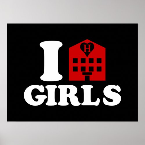 I Love Hotel Girls Poster