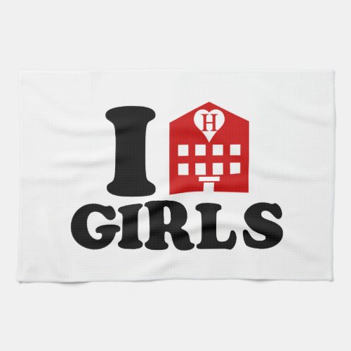 I Love Hotel Girls Towel