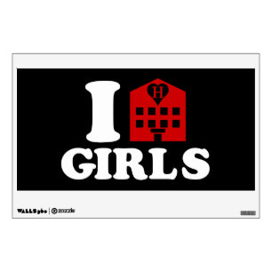 I Love Hotel Girls Wall Sticker