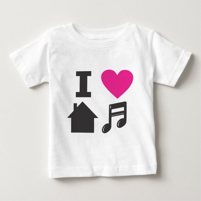 I love house music baby T-Shirt (Front)