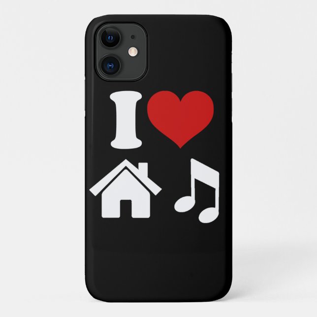 I Love House Music Case-Mate iPhone Case (Back)