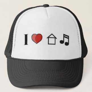 I Love House Music Hat