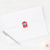 I Love House Music - Heart House Classic Round Sticker (Envelope)