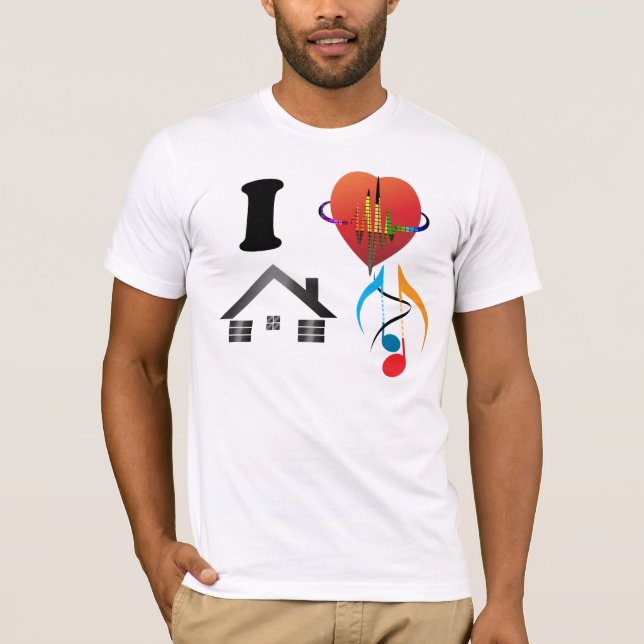 I Love House Music Shirt (Front)