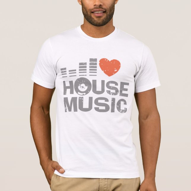 I Love House Music T-Shirt (Front)