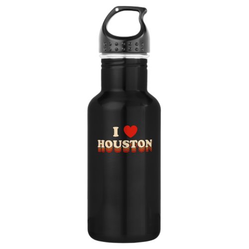 I love Houston Design for proud Houstonian Stainless Steel Water Bottle