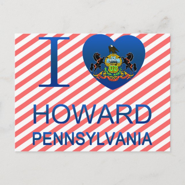 I Love Howard, PA Postcard (Front)