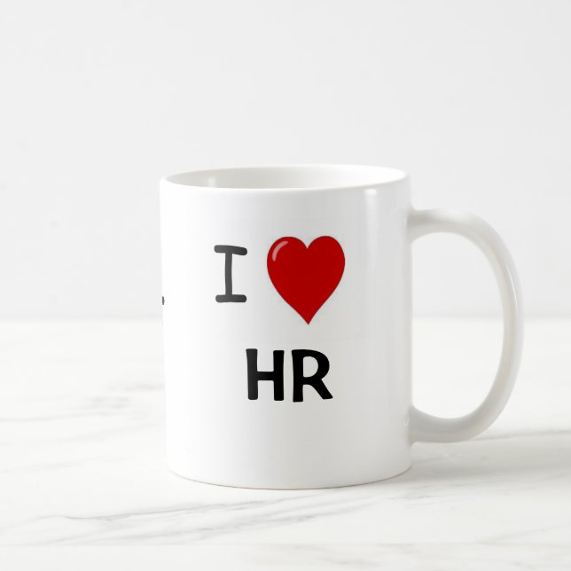 I Love HR and HR Loves Me HR Lovers Mug (Right)