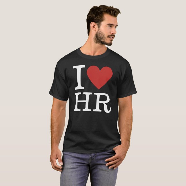 I ❤️ Love HR Custom Men's T-Shirt (Front Full)
