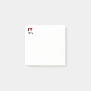 I ❤️ Love HR for Employees CUSTOM Post-it Notes