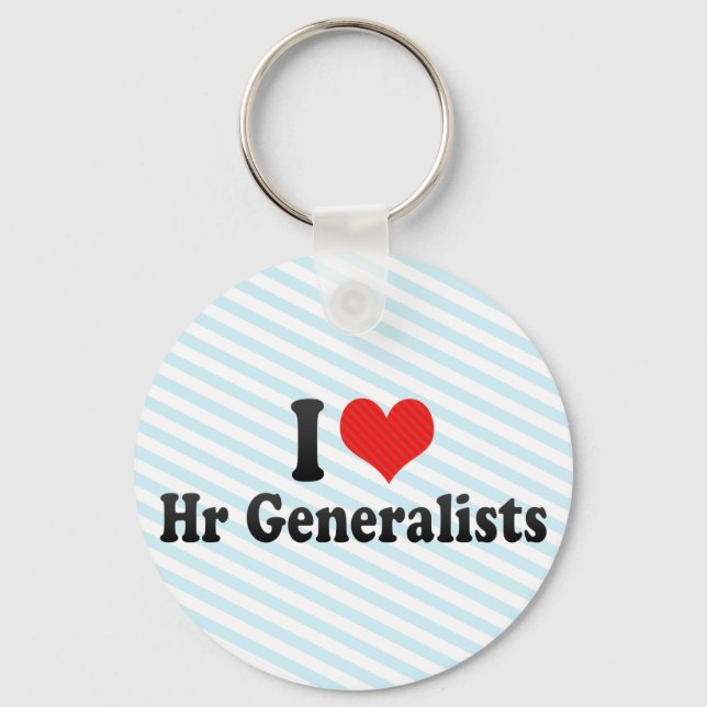 I Love Hr Generalists Keychain (Front)