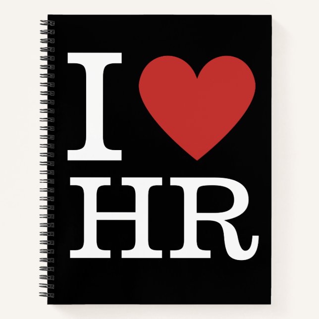 I ❤️ Love HR - HR Department Notebook (Front)