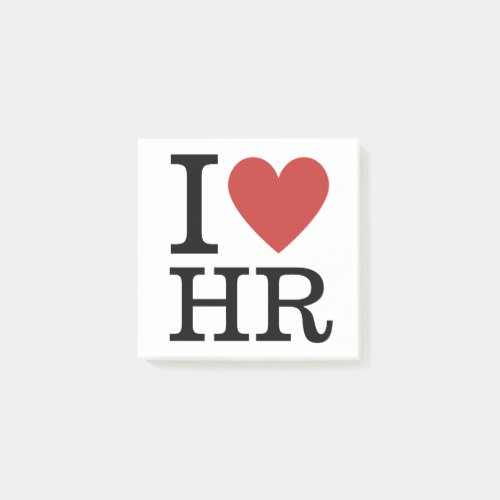 I âï Love HR _ HR Department Post_it Notes