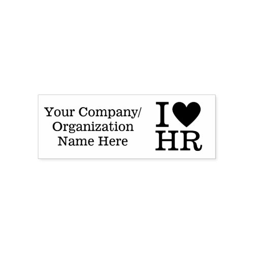  I âï Love HR _ Human Resources Department Self_inking Stamp